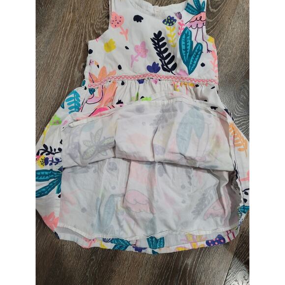 Cat & Jack Girls Butterfly‎ White Dress size Small #7 - Picture 4 of 5